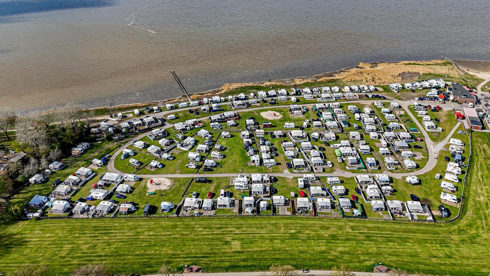 Luftbild Campingplatz Dangast